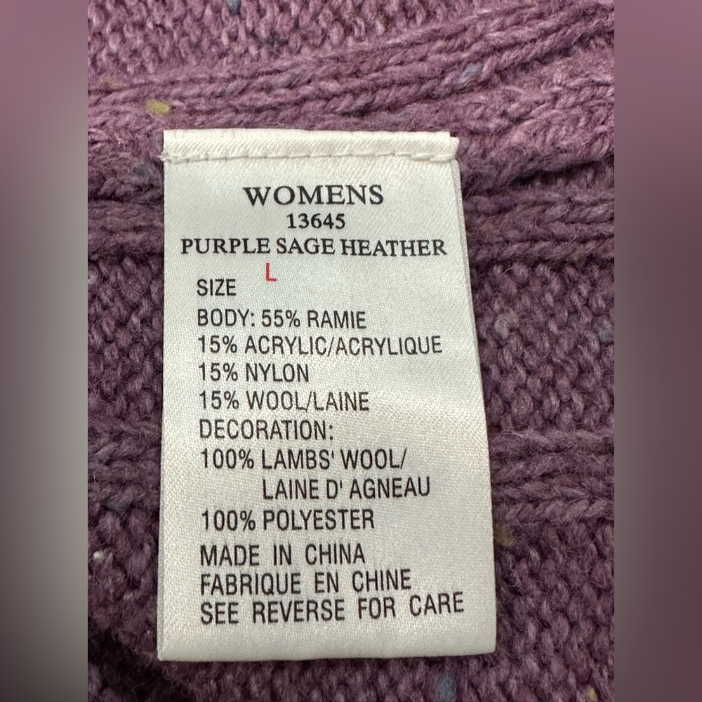Vintage Woolrich Purple Knit Sweater Vest L - Picture 7 of 10